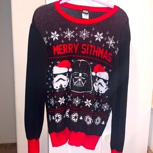 MERRY SITHMAS CHRISTMAS KNIT SWEATER